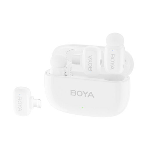 BOYA(ボーヤ) BOYA mini13(ホワイト) コンパクトワイヤレスマイク USB Type-C、Lightningコネクタ対応