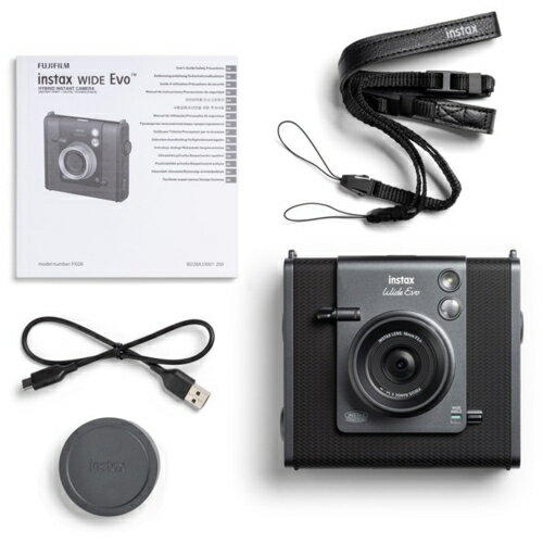 ��Ĺ���ݾ��ա��ٻΥե���� FUJIFILM ������ instax WIDE Evo �֥�å� �ϥ��֥�åɥ��󥹥���ȥ���� INSWIDEEVOBLACK
