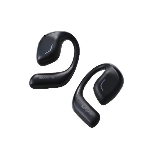 エレコム ELECOM LBT-OWS01BK スモーキーブラック ワイヤレスイヤホン Bluetooth 5.4 オープンイヤー イヤホン 高音質 低遅延 マイク付き LBTOWS01BK