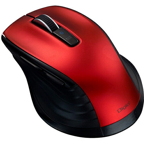 ナカバヤシ MUS-BKF228R レッド F_line Bluetooth静音5ボタンBlueLEDマウス MUSBKF228R