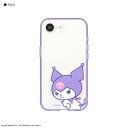 グルマンディーズ gourmandis SANG-510KU(クロミ) iPhone16e対応ケース プロテクトジャケット サンリオキャラクターズ IIIIfit Clear SANG510KU