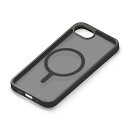 PGA PG-25KMH03BK(マットブラック) iPhone 16e用 MagSafe対応 ハイブリッドケース 背面ケース PG25KMH03BK
