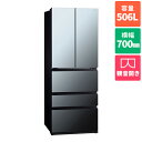 【標準設置料金込】【長期保証付】アクア(AQUA) AQR-TX51R(X)(ダークミラー) 冷凍冷蔵庫 両開き 506L 幅700mm(2)