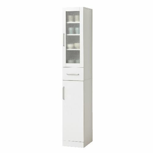 Rakuten - クロシオ 【組立式】 27145 ヌーヴォー食器棚 30-180 ホワイト 27145