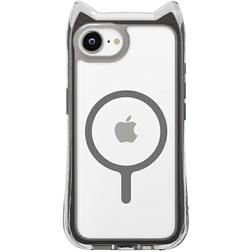 PGA PG-25KMA09BK ブラック iPhone 16e用 MagSafe対応 エアクッションケース 背面ケース PG25KMA09BK