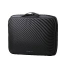 エレコム(ELECOM) ZSB-IBPRP13BK(ブラック) パソコンケース 13.3インチ ハンドル付 PCバッグ 衝撃吸収 ダブルファスナー 撥水加工 ZEROSHOCK(2)