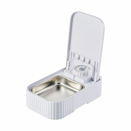 樂天商城 - エレコム(ELECOM) PET-AF06WH ホワイト 自動給餌器 猫 / 犬 用 350mL 1匹用 ダイヤルタイマー式 1〜48時間 ウェットフード/ドライフード兼用
