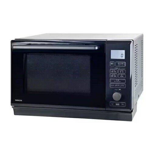【長期保証付】山善 YAMAZEN NERK-F0241TSV-B ブラック 24L フラットオーブンレンジ 赤外線センサー搭載 縦開き NERKF0241TSVB