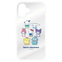 グルマンディーズ(gourmandis) SANG448MX サンリオ IIIIfit Clear iPhone 16 Plus 2LENS model対応ケース ミックス