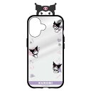 グルマンディーズ gourmandis SANG-450KU(クロミ) サンリオキャラクターズ フレーム IIIIfit Clear iPhone16 対応 ケース SANG450KU