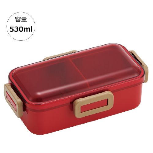 One Tier - スケーター PFLB6AG チェリーレッド 抗菌ふわっと弁当箱 1段/530ml PFLB6AG