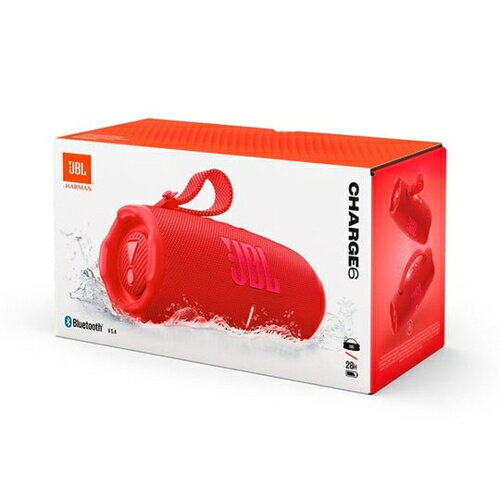 【長期5年保証付】JBL ジェイ ビー エル JBL CHARGE6 レッド Bluetooth5.4 防水ポ...