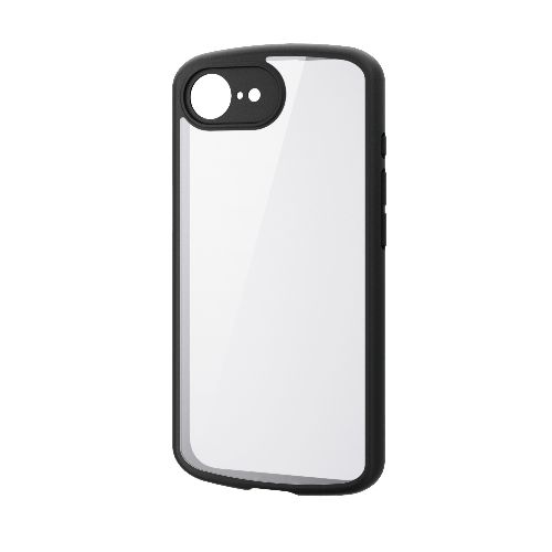 Rakuten - エレコム ELECOM PM-A25STSLFCKBK ブラック iPhone 16e ケース ハイブリッド カバー 衝撃吸収 軽量 薄型 カメラレンズ保護設計 メタルステッカー付 PMA25STSLFCKBK