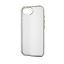 エレコム ELECOM PM-A25SUCTMLBU(ライトブルー) iPhone 16e ケース ソフト カバー 衝撃吸収 カメラレンズ保護設計 ストラップホール付 メタリックライン PMA25SUCTMLBU(2)