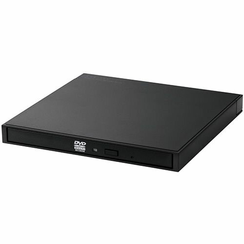ロジテック(LOGITEC) LDR-PXA8CU2VBK ブラック 外付け DVDドライブ CD / DVD USB 2.0 Type-Cケーブル付属 書込み/再生/編集 バスパワー M-DISC対応 超薄型