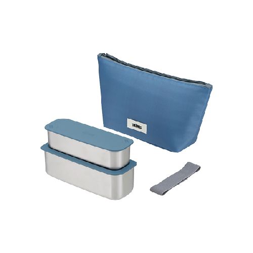 サーモス(THERMOS) DSA-605W-GNV グレーネイビー フレッシュランチボックス