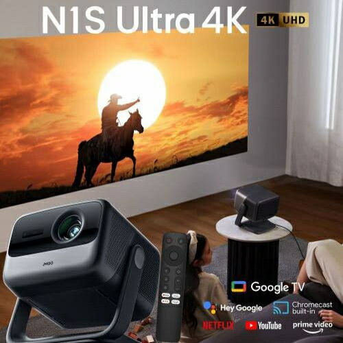 JMGO ジェイエムゴー N1S Ultra 4K ホームプロジェクター 2800 ISOlm 4K GoogleTV搭載 J92-5D5-J J92-5D5-J JMGO ジェイエムゴー N1S Ultra 4K ホームプロジェクター 2800 ISOlm 4K GoogleTV搭載 J92-5D5-J J92-5D5-J