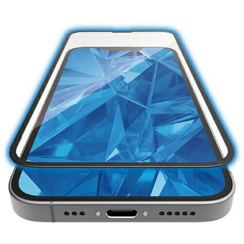 ���쥳�� ELECOM PM-A25SFLGFDRBL iPhone 16e / 14 / 13 / 13Pro ���饹�ե���� �֥롼�饤�ȥ��å� �����ݸ� 365���ݾ� �����Υ�å���(R) PMA25SFLGFDRBL