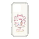 グルマンディーズ gourmandis SANG-452KT(ハローキティ) サンリオキャラクターズ iPhone 16 Pro 3LENS model対応プランプフレームケース SANG452KT