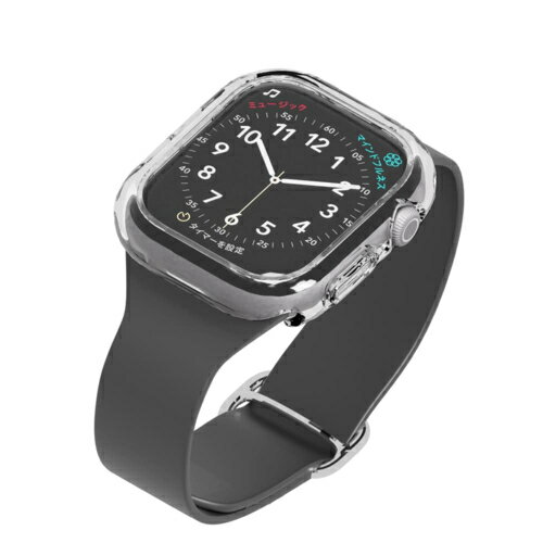 樂天商城 - PGA PG-AWTPG46CL Apple Watch Series10 46mm用 ガラスハイブリッドケース ゴリラガラス PGAWTPG46CL