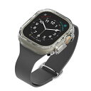 PGA PG-AWTPG49CL Apple Watch Ultra 2/1 49mm用 ガラスハイブリッドケース ゴリラガラス(2)