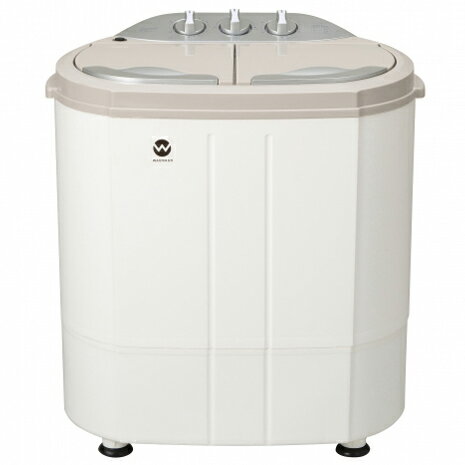 シービージャパン CB JAPAN TOM-05W ホワイト×グレージュ ウォッシュマン 2槽式洗濯機 洗濯3.6kg/脱水2.0kg TOM05W