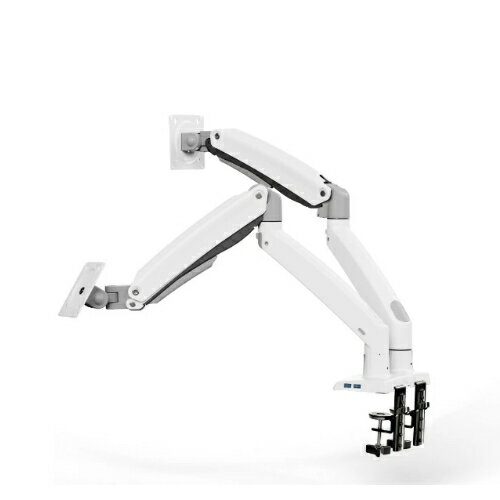 Other - HUANUO ファーノー HNDS33-W ホワイト モニターアーム 2画面 13〜35インチ ガススプリング式 USB-Aハブ HNDS33W