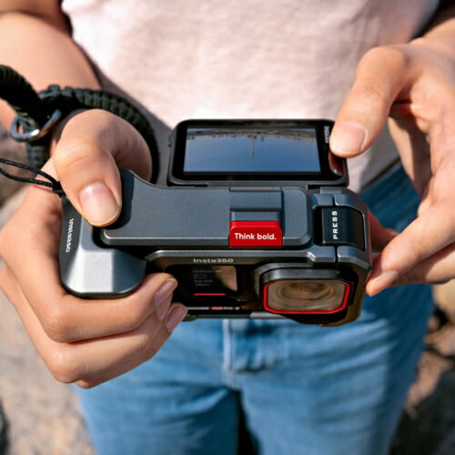 Insta360 Insta360 Ace Pro2 �ߥåɥʥ��ȥ֥�å� ����å�:���졼�ȥ��졼 ���ȥ꡼�Ȼ��ƥ��å� �ǥ奢��Хåƥ꡼ CINSBBGA-ACEPRO242 CINSBBGAACEPRO2