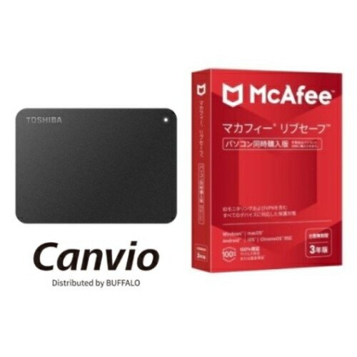 東芝(TOSHIBA) HD-TPA4U3-B 4TB + マカフィー リブセーフ 3年 同時購入版 東芝(TOSHIBA) HD-TPA4U3-B 4TB + マカフィー リブセーフ 3年 同時購入版