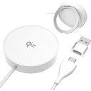 多摩電子工業 TWC64W(ホワイト) Qi2対応 マグネット式ワイヤレス充電器 2in1