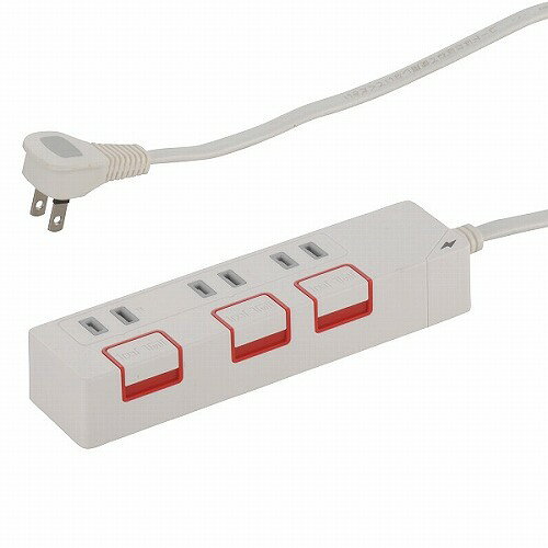 �������ŵ�(OHM) HS-K1185W �륬���ɡ������ܥ��󥹥��å��դ� ���ť��å� 3�ĸ� 1.5m 00-1185