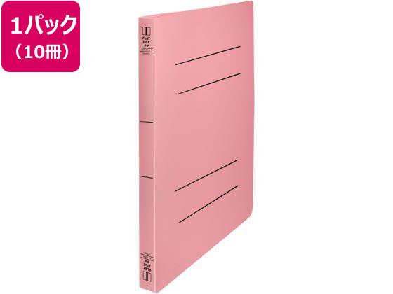 ビュートン フラットファイルPP 厚とじ A4タテ ピンク10冊