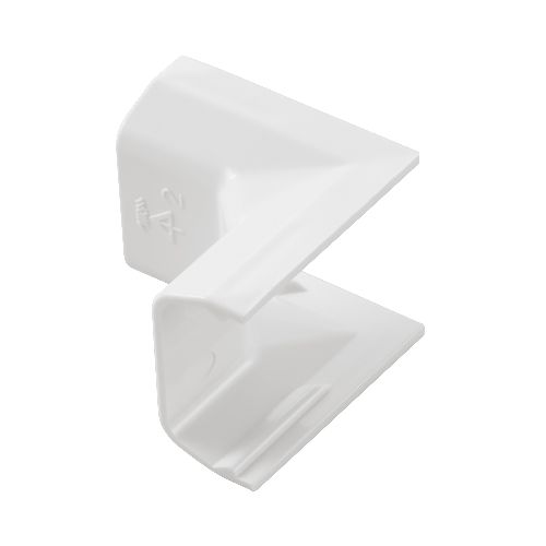 エレコム(ELECOM) LD-GAFR2MWH(ホワイト) 配線カバー モール 接続ユニット 入ズミ 【 壁用 フラットモール LD-GAF2MWH 専用 】