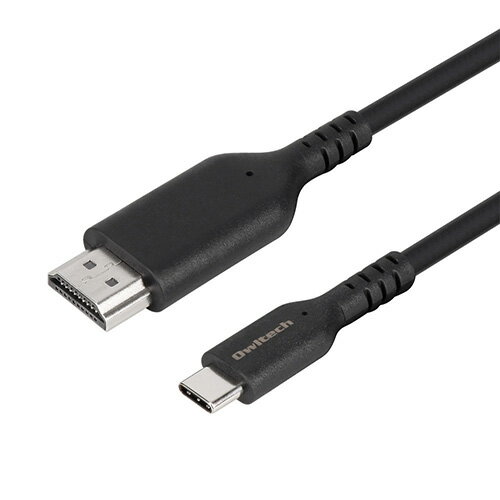 オウルテック(OWLTECH) OWL-CBCMHD0125-BK ブラック ミラーリング＆マルチディスプレイ対応 4K/60Hz対..