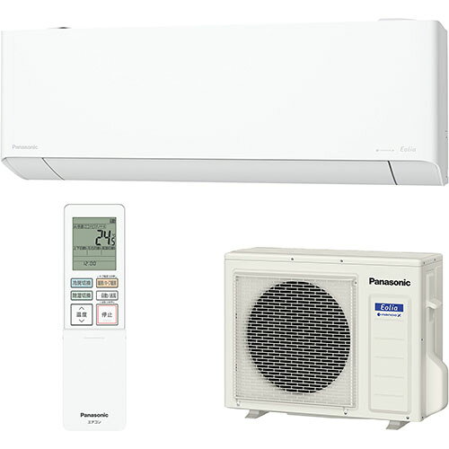 Panasonic - 【長期保証付】パナソニック Panasonic エアコン 8畳用 2.5kW パナソニック Eolia TXシリーズ CS-TX256D-W クリスタルホワイト 電源100V[配送のみ/設置工事なし] CSTX256DW