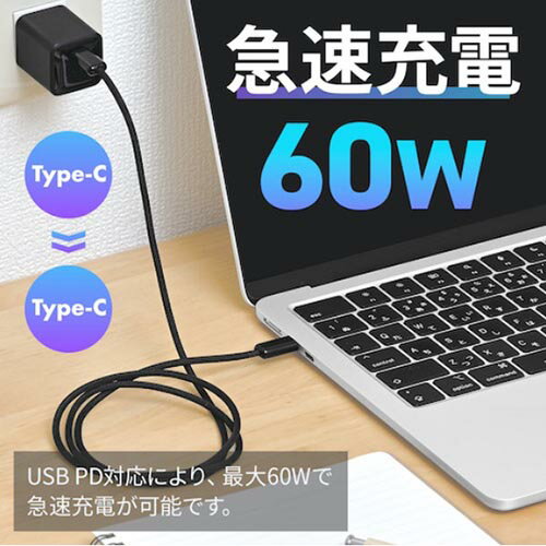 セイワ D638 ブラック ナイロンUSBケー...の紹介画像2