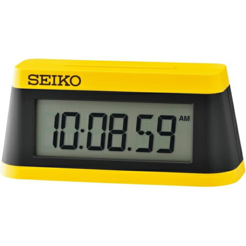 Other - セイコー SEIKO SQ818Y イエロー 目覚まし時計 置き時計 デジタル スポーツタイマーデザイン SQ818Y