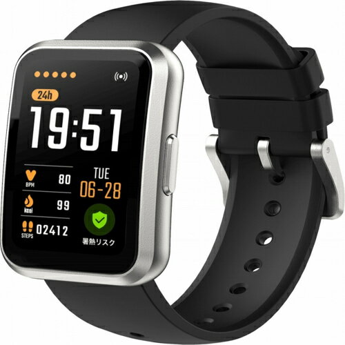 AIWA アイワ JA3-SMB0001 aiwa band 暑熱リスクを検出できる多機能スマートバンド スマートウォッチ IP67防水防塵 JA3SMB000...