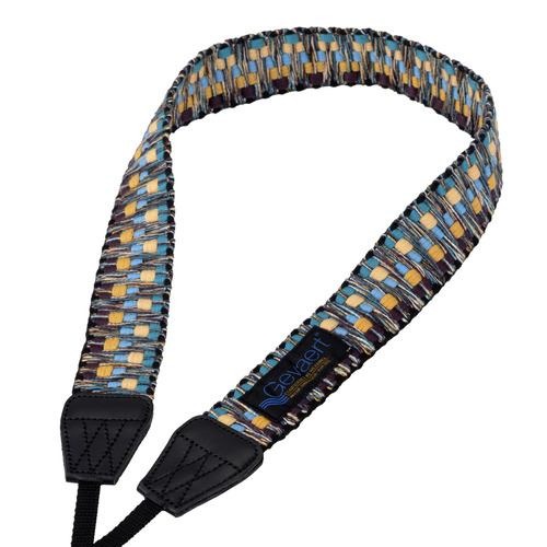 エツミ VGV-005-YL/OR ビビッドシャギー イエロー/オレンジ Gevaert ゲバルトカメラストラップ 全長：102〜128cm VGV005YLOR