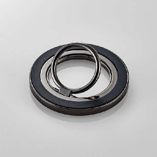 エレコム(ELECOM) P-STRMK360BK ブラック マグネットスマホリング/360度回転/MAGKEEP(2.0)