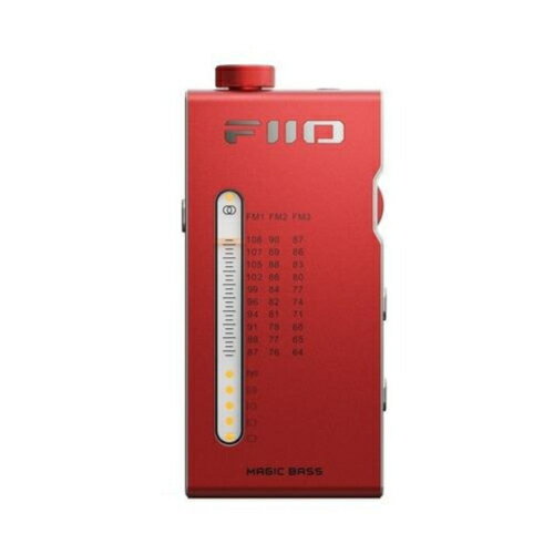 FiiO フィーオ FIO-RR11-R レッド ポータブルFMラジオ 64〜108MHz 厚さ13mm 超薄型 ワイドFM対応 MAGIC BASS機能搭載