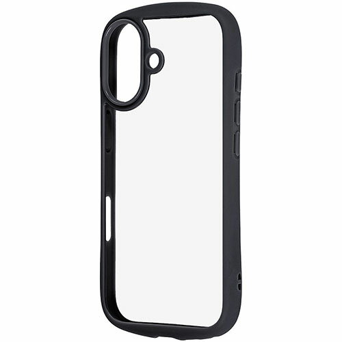 樂天商城 - ray-out(レイ・アウト) iPhone17用 ハイブリッドガラスケース Puffull 10H +レンズガードリング / ブラック RT-P52CMD3/B