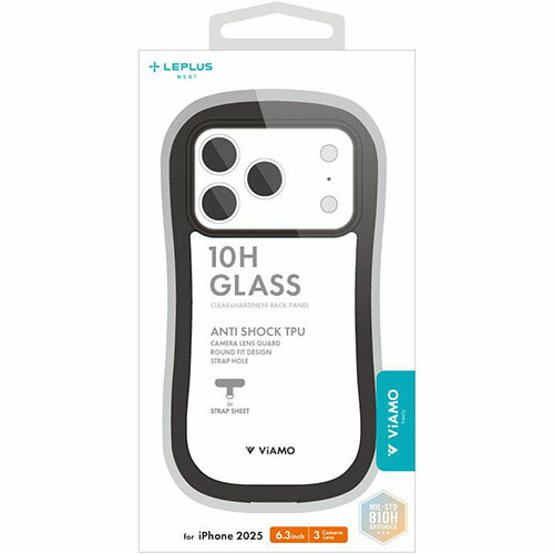 MSソリューションズ iPhone17 Pro用 耐傷・耐衝撃ハイブリッドケース ViAMO freely ダークグレー LN-IP25VMFGY LNIP25VMFGY