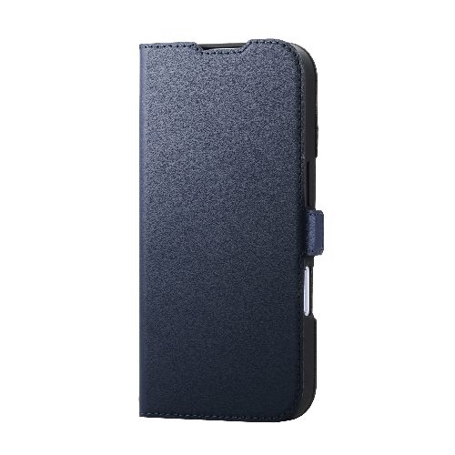 エレコム(ELECOM) PM-A25APLFY3NV ネイビー iPhone17 ケース レザー 手帳型 マグネット 衝撃吸収 スタンド機能付