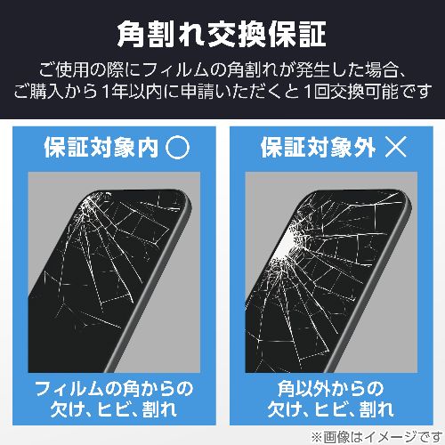 エレコム(ELECOM) PM-A25AFLGFDTTB ブラック iPhone17 ガラスフィルム 高透明 ブルーライトカット 全周保護 Dragontrail RX 簡単貼り付けツール付