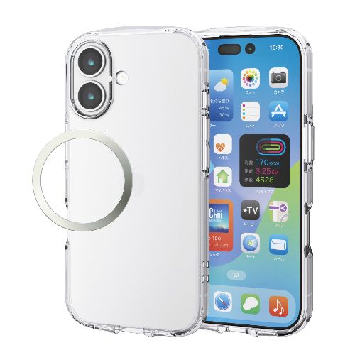 樂天商城 - エレコム(ELECOM) PM-A25ATSLUC3CR クリア iPhone17 ケース ソフト 衝撃吸収 軽量 薄型 磁気吸着対応メタルステッカー付 高透明