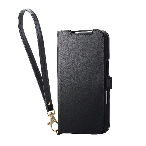 ���쥳��(ELECOM) PM-A25CPLFY4BK �֥�å� iPhone17 Pro ������ �쥶�� ��Ģ�� �ޥ��ͥå� �׷�ۼ� �ϥ�ɥ��ȥ�å��� ������ɵ�ǽ��