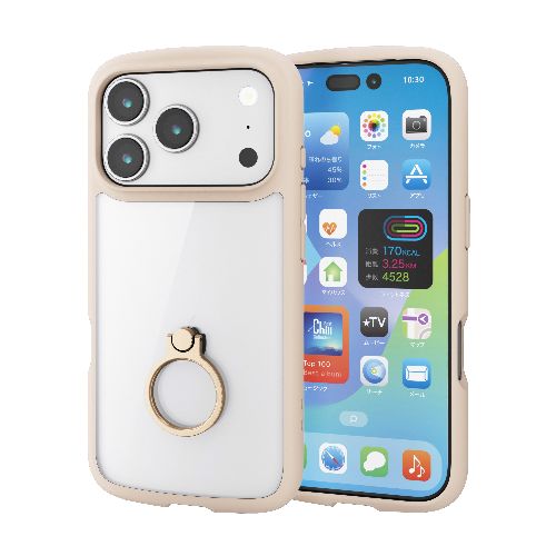 ���쥳��(ELECOM) PM-A25CTSLFCRBE �١����� iPhone17 Pro ������ �ϥ��֥�å� �׷�ۼ� ���� ���� ����� ������ɵ�ǽ...