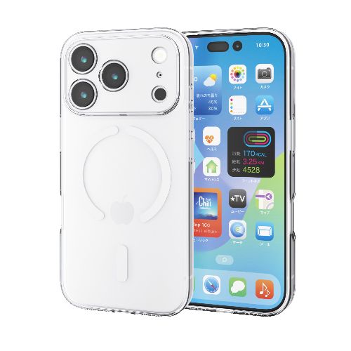 エレコム(ELECOM) PM-A25CUCTKMGCR クリア iPhone17 Pro ケース ソフト 衝撃吸収 MAGKEEP 磁力吸着ワイヤレス充電対応 極限保護