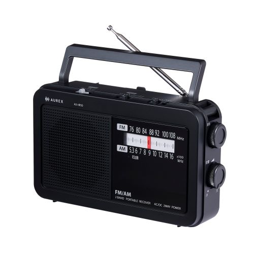 Aurex(オーレックス) AX-HR50K ブラック LEDライト付きホームラジオ ワイドFM対応 ・AM・FM 声くっきり機能搭載（楽天・イーベストPC・家電館）